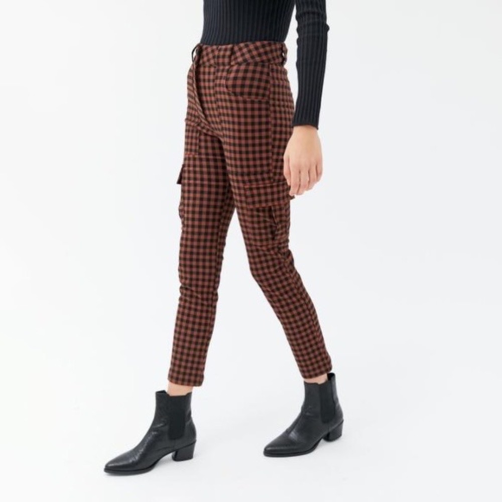 Urban Outfitters Gingham Cargo Pants